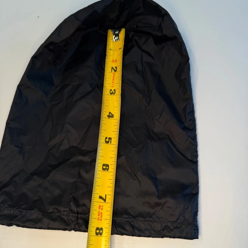 Moncler Black Nylon Drawstring Storage Pouch Bag with Logo Patch Accessory